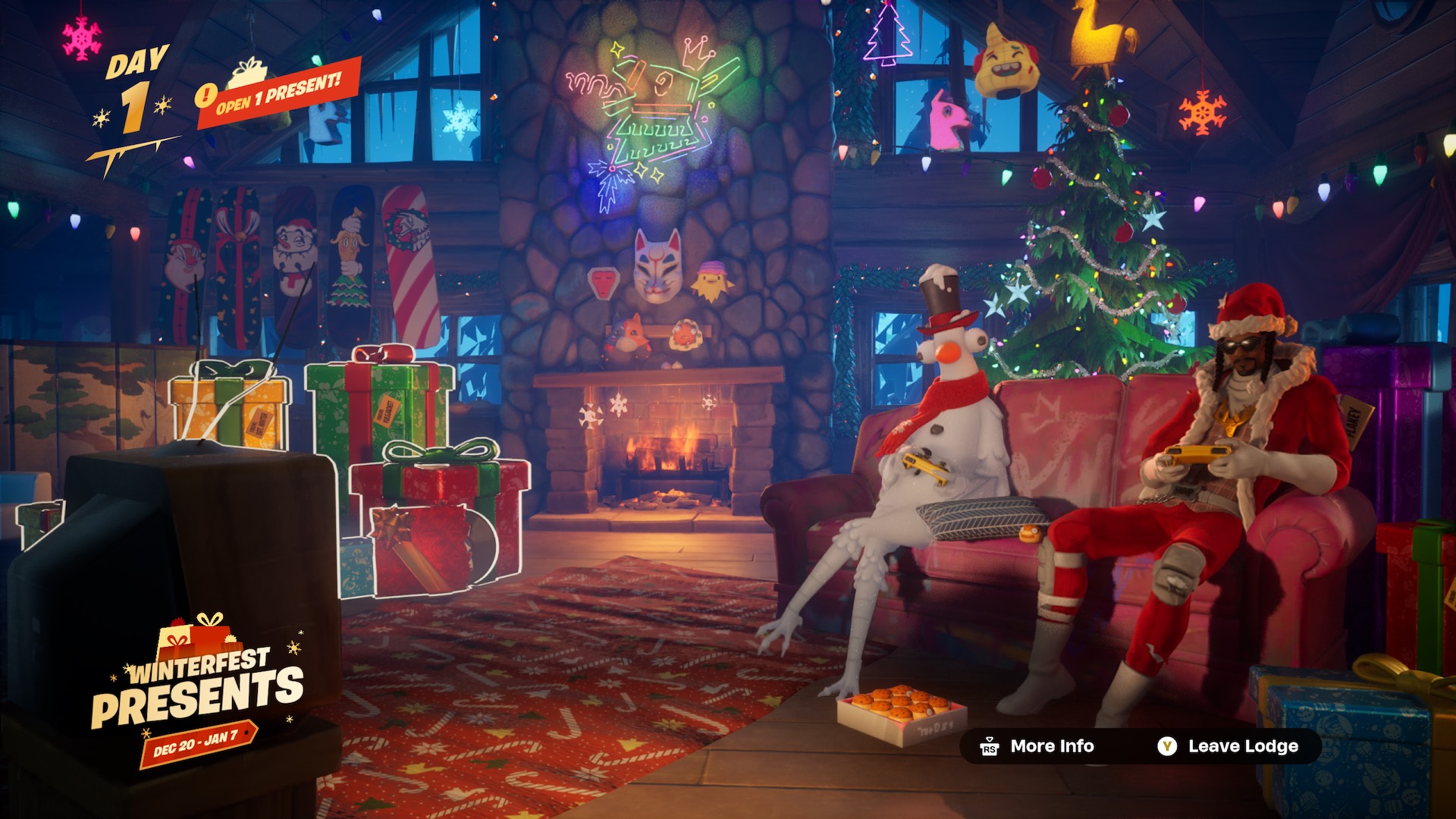 所有Fortnite Winterfest 2024禮物以及其中的內容