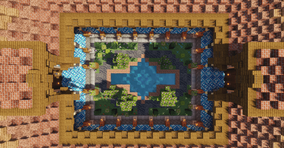 Minecraft Oriental Garden Map Oriental Gartenkarte