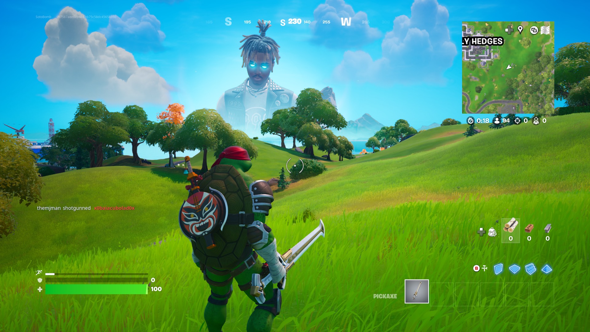 Onde está o suco no Fortnite?