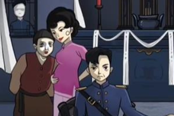Absurd adventure horror family portrait introduction