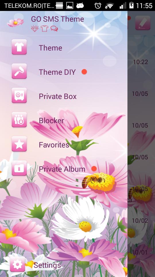GO SMS Wild Flowers