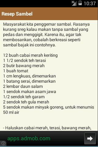 Resep Sambel Nusantara