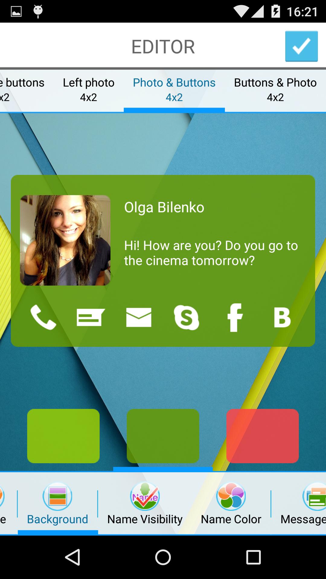 HD Contact Widgets (Promo)