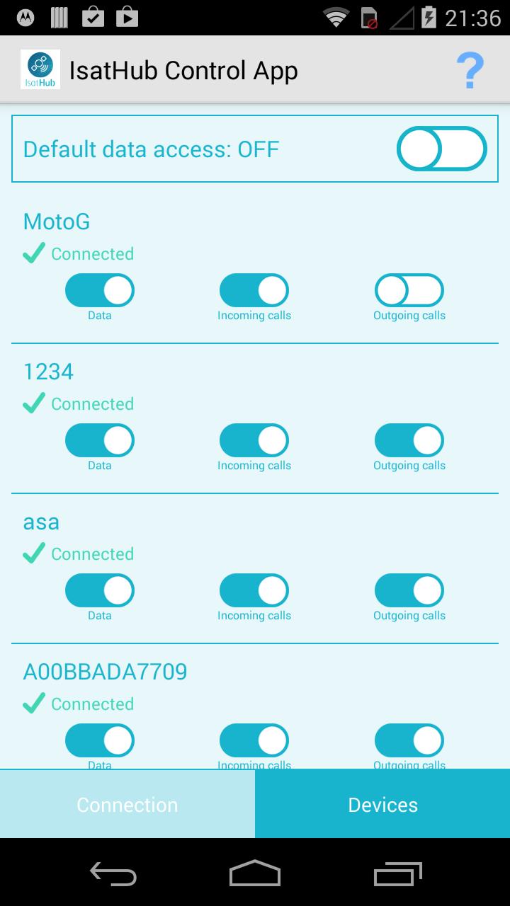 IsatHub Control App