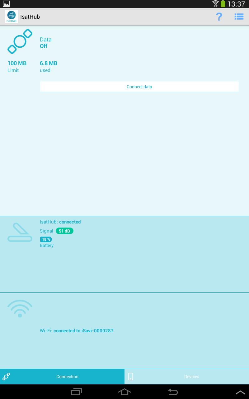 IsatHub Control App