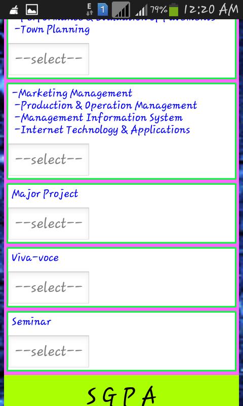 BPUT CGPA & SGPA Calculator