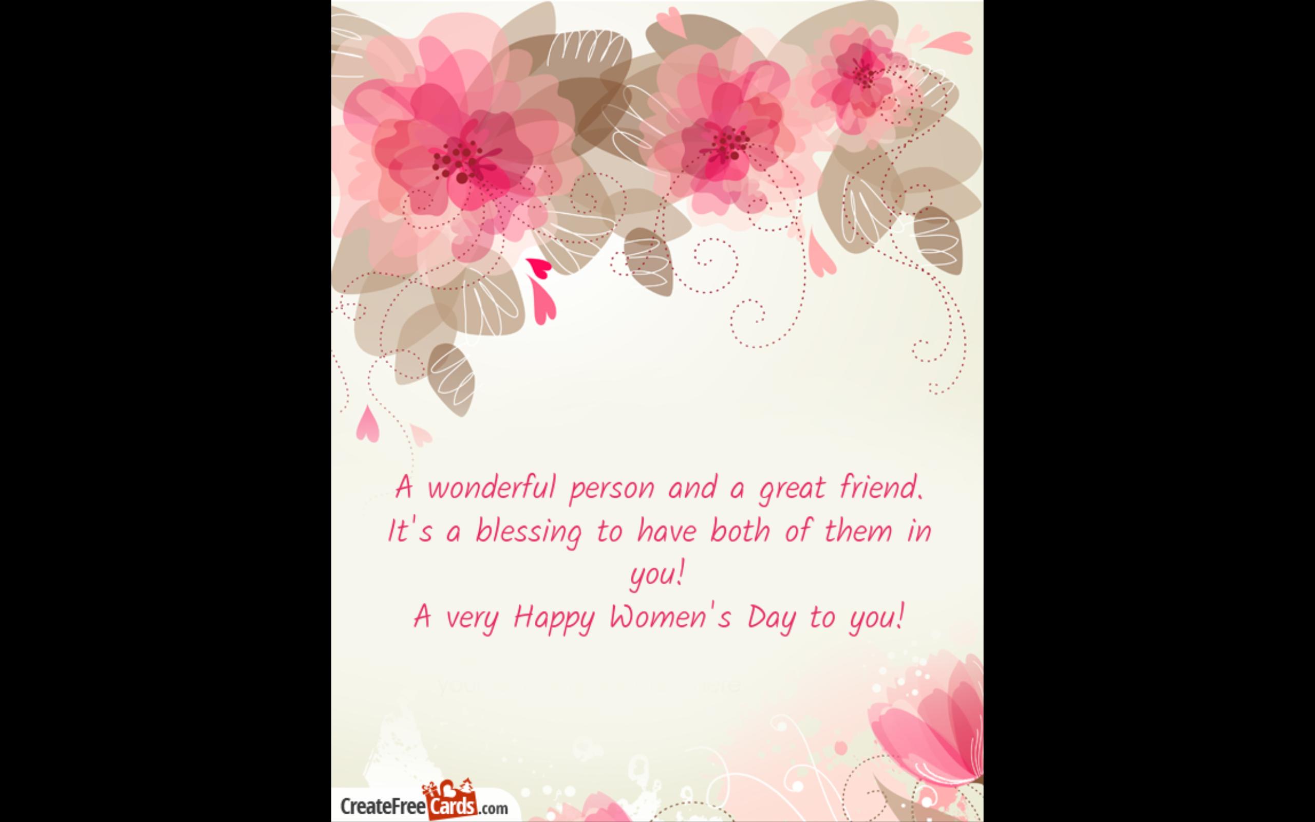 Womens day eCards, Wishes