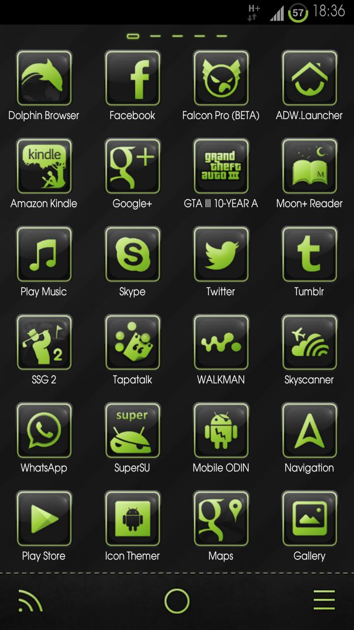 greyLIME HD Launcher Theme