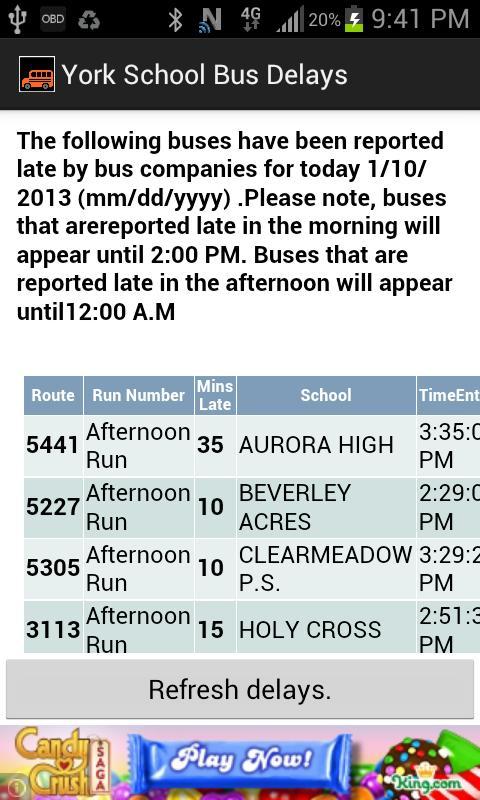 York Region School Bus Delays