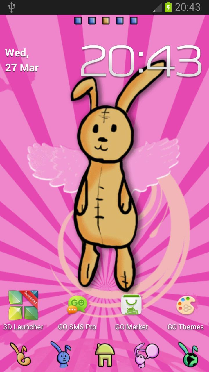 Bunny Theme for GO Launcher