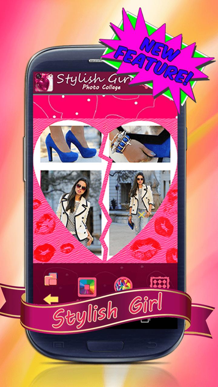 Stylish Girl Photo Collage