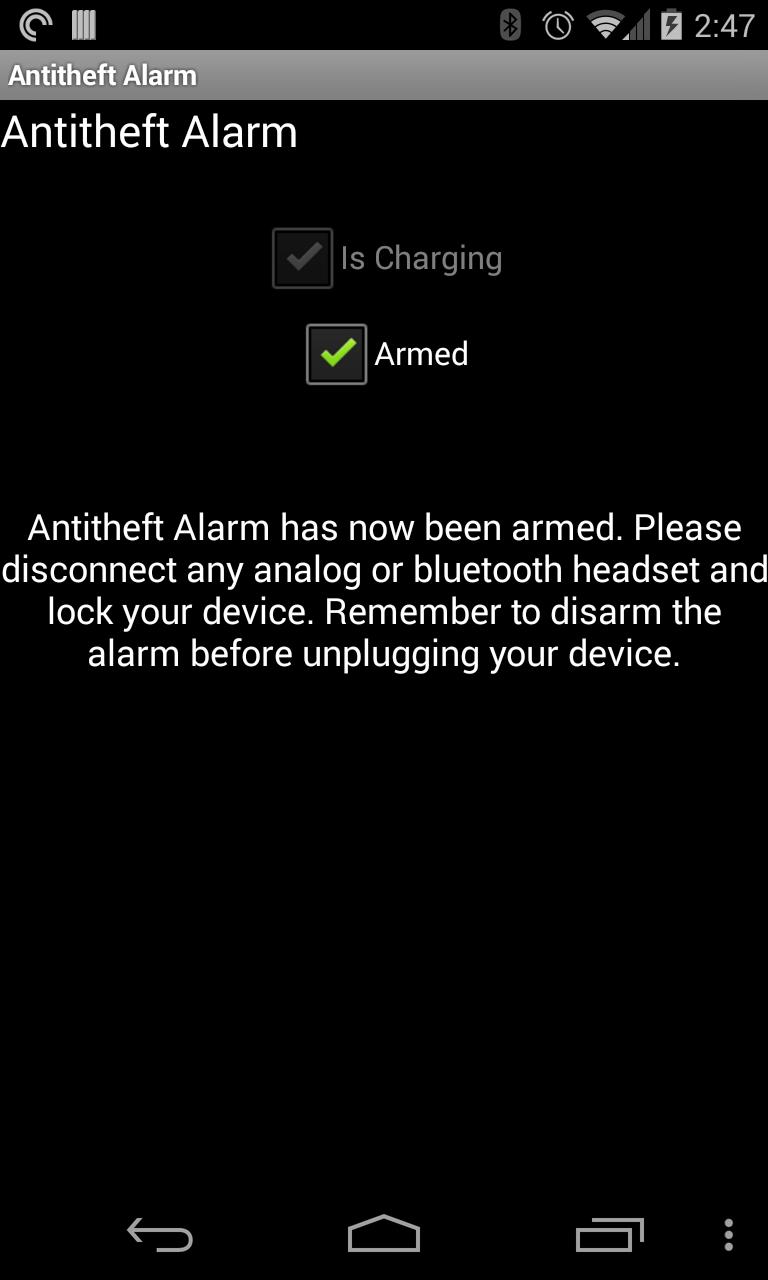 Antitheft Alarm