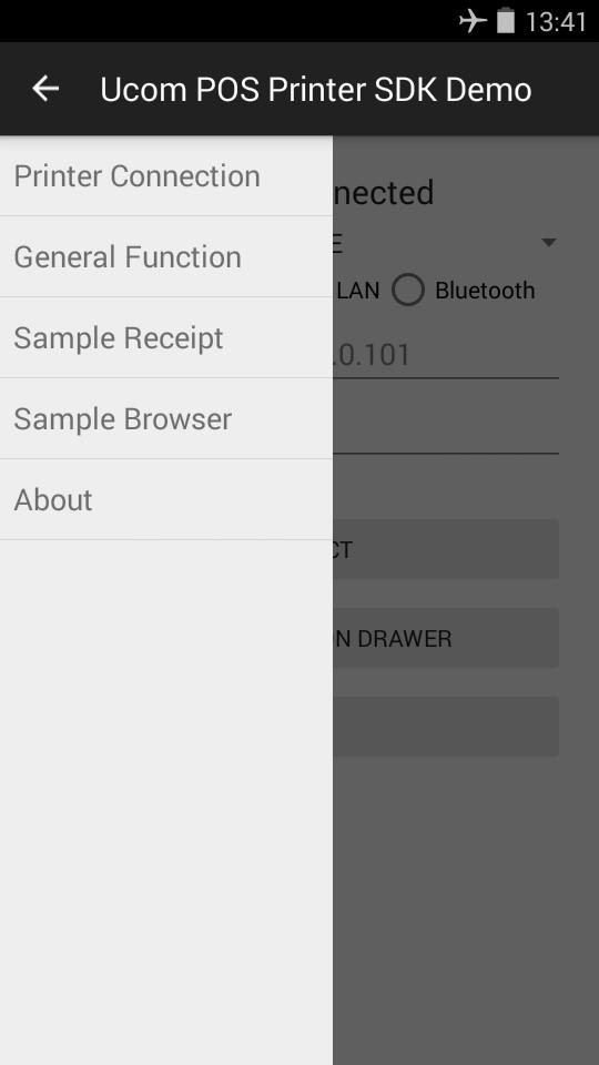 Ucom POS Printer SDK Demo