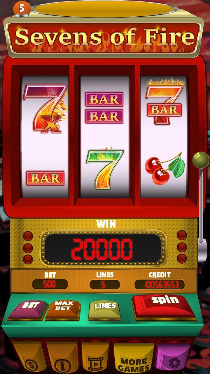 Sevens of Fire Slot Machine