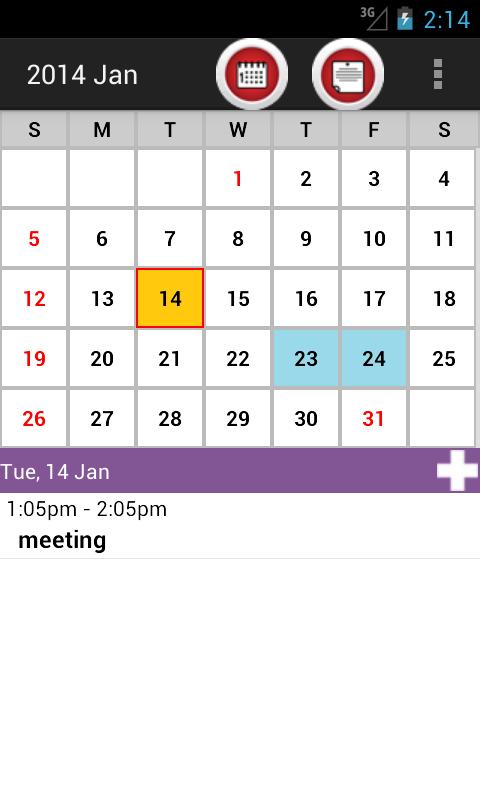 TW Event Calendar 2015