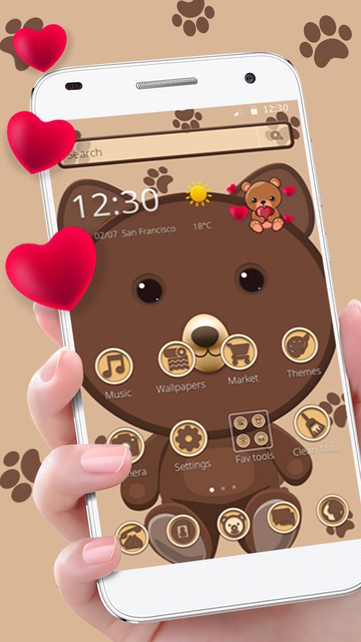 Cute Brown Bear Theme