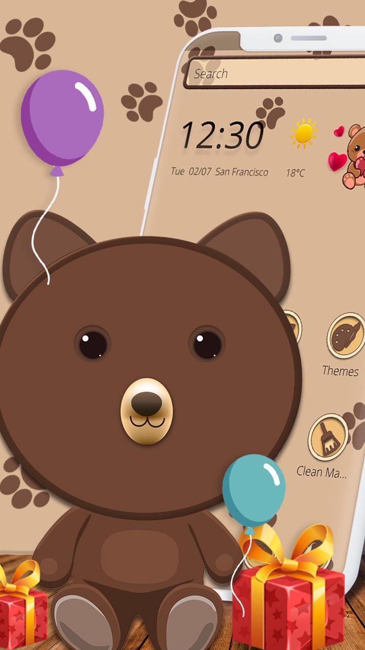 Cute Brown Bear Theme