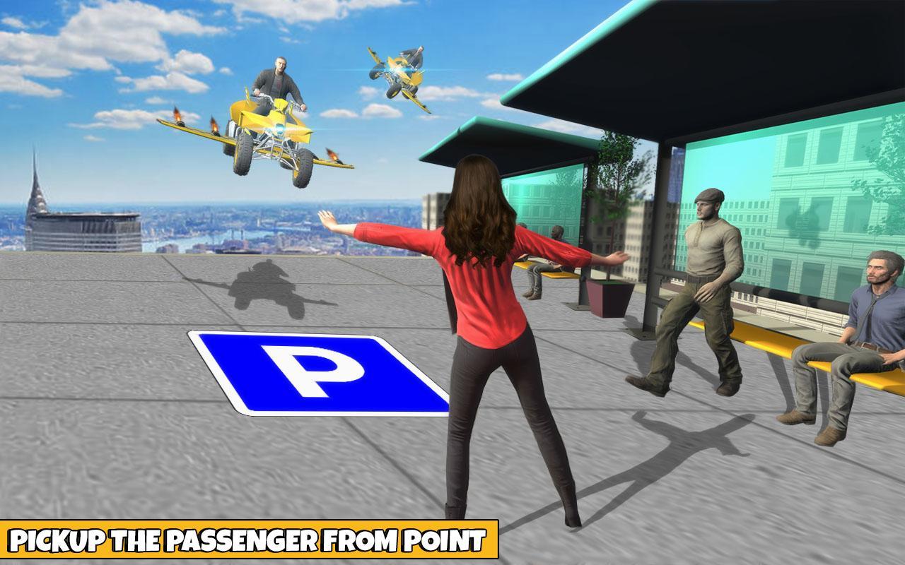 Flying Atv Taxi Driver Quad Bike Simulator