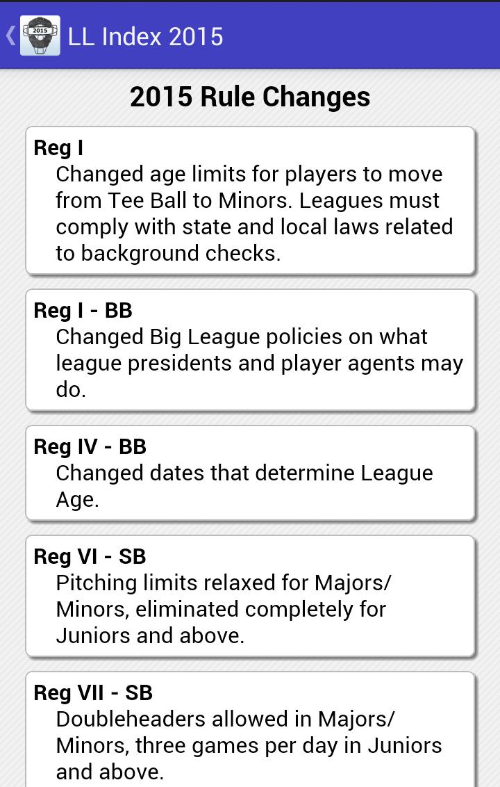 LLUmpires.com Rules Index 2015