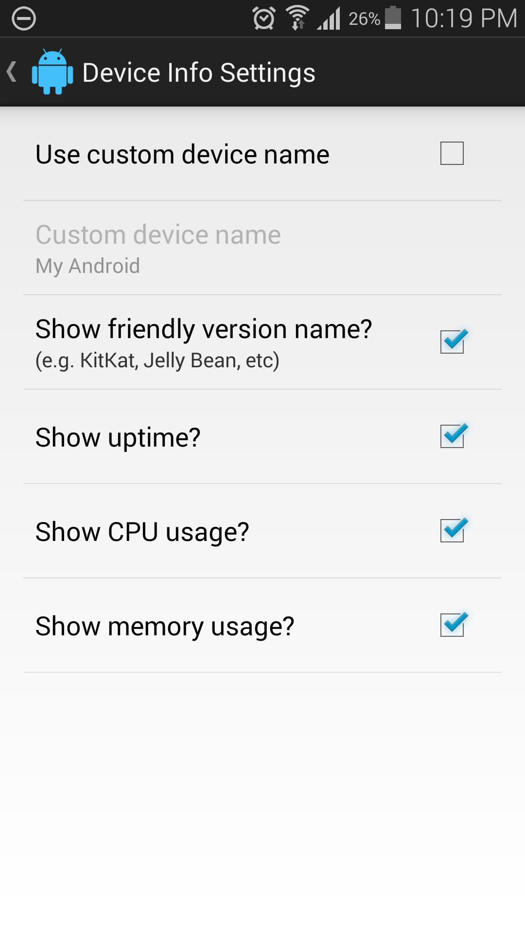DashClock DeviceInfo Extension