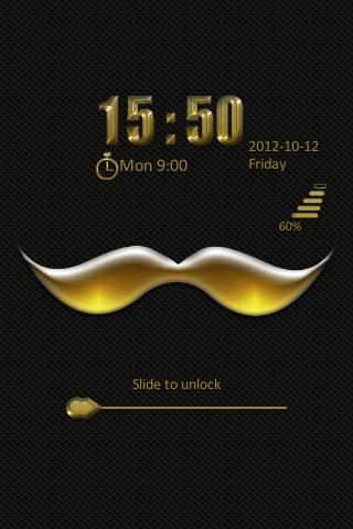 Go Locker Gold Mustache