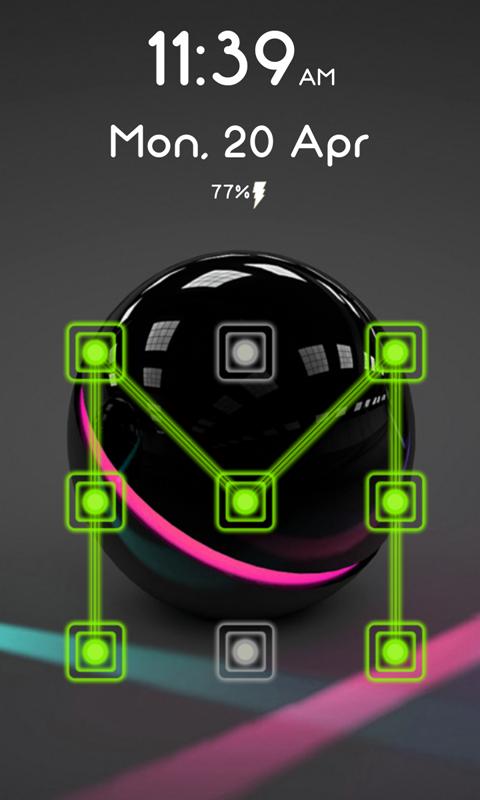 Neon Pattern Lock