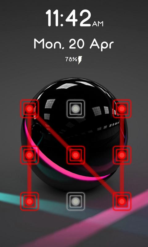 Neon Pattern Lock