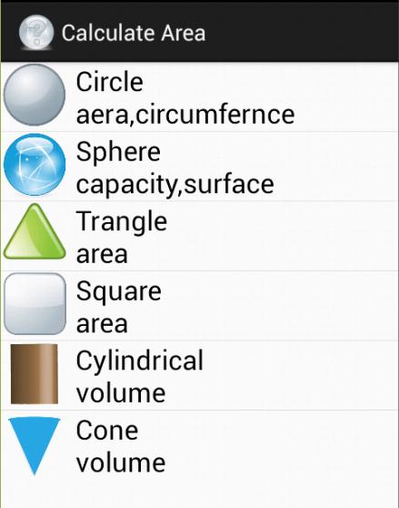 Calculate area and volume