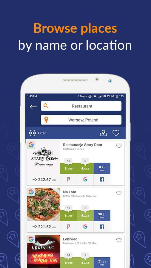 Fudi local restaurants finder