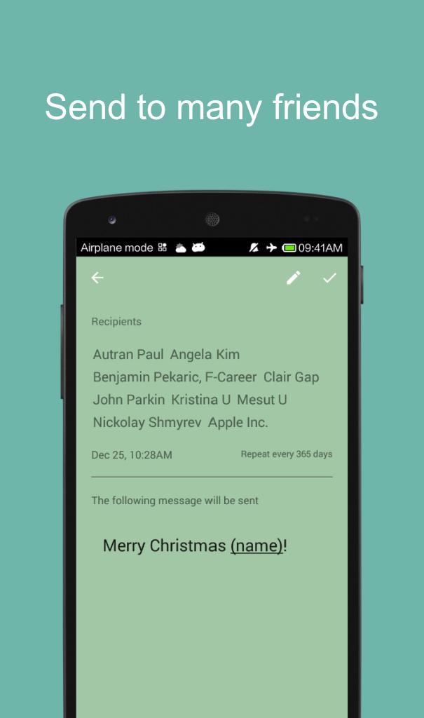 Hello - Schedule Group SMS