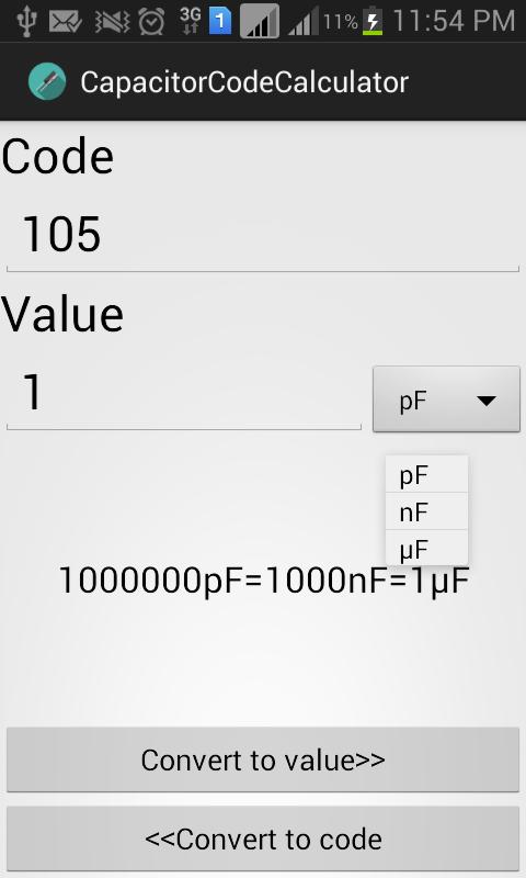 Capacitor Code Calculator (old)