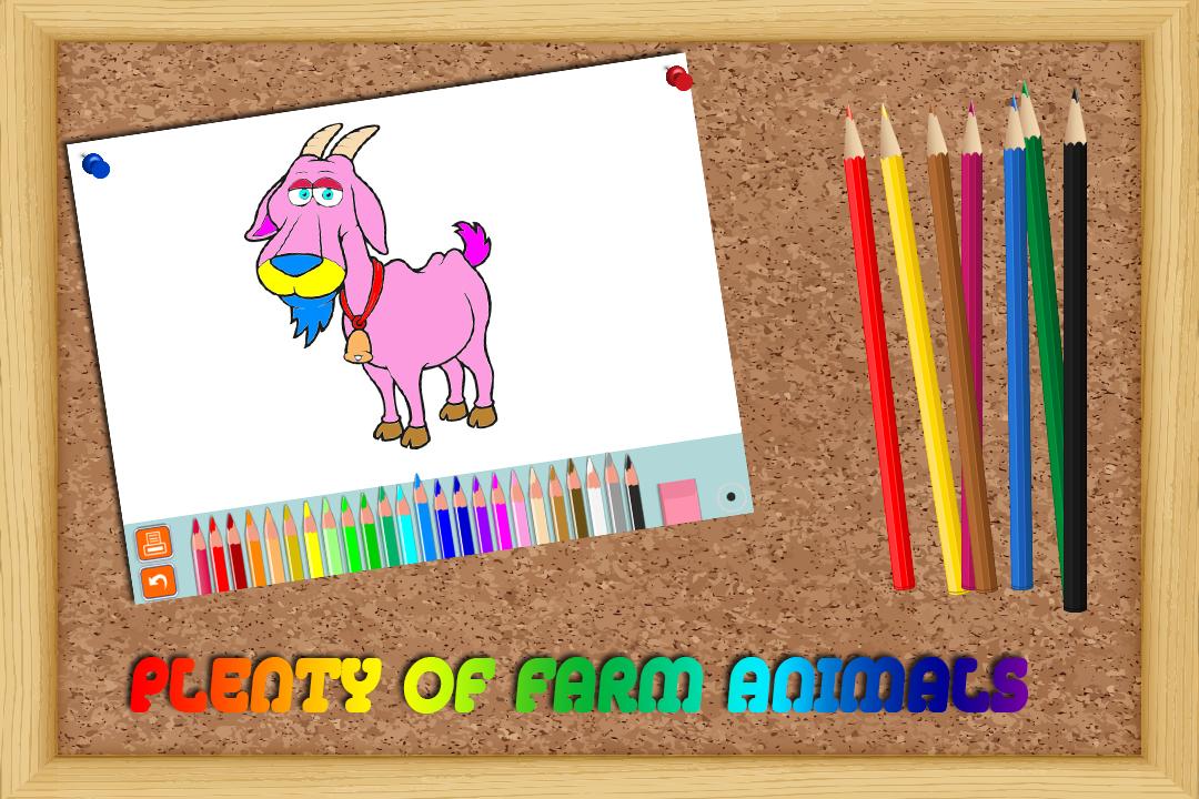 Coloring Game - Farm Animals