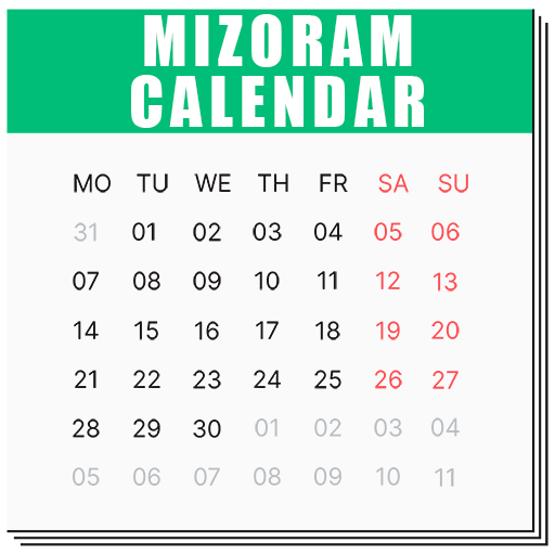 Mizoram Calendar 2025