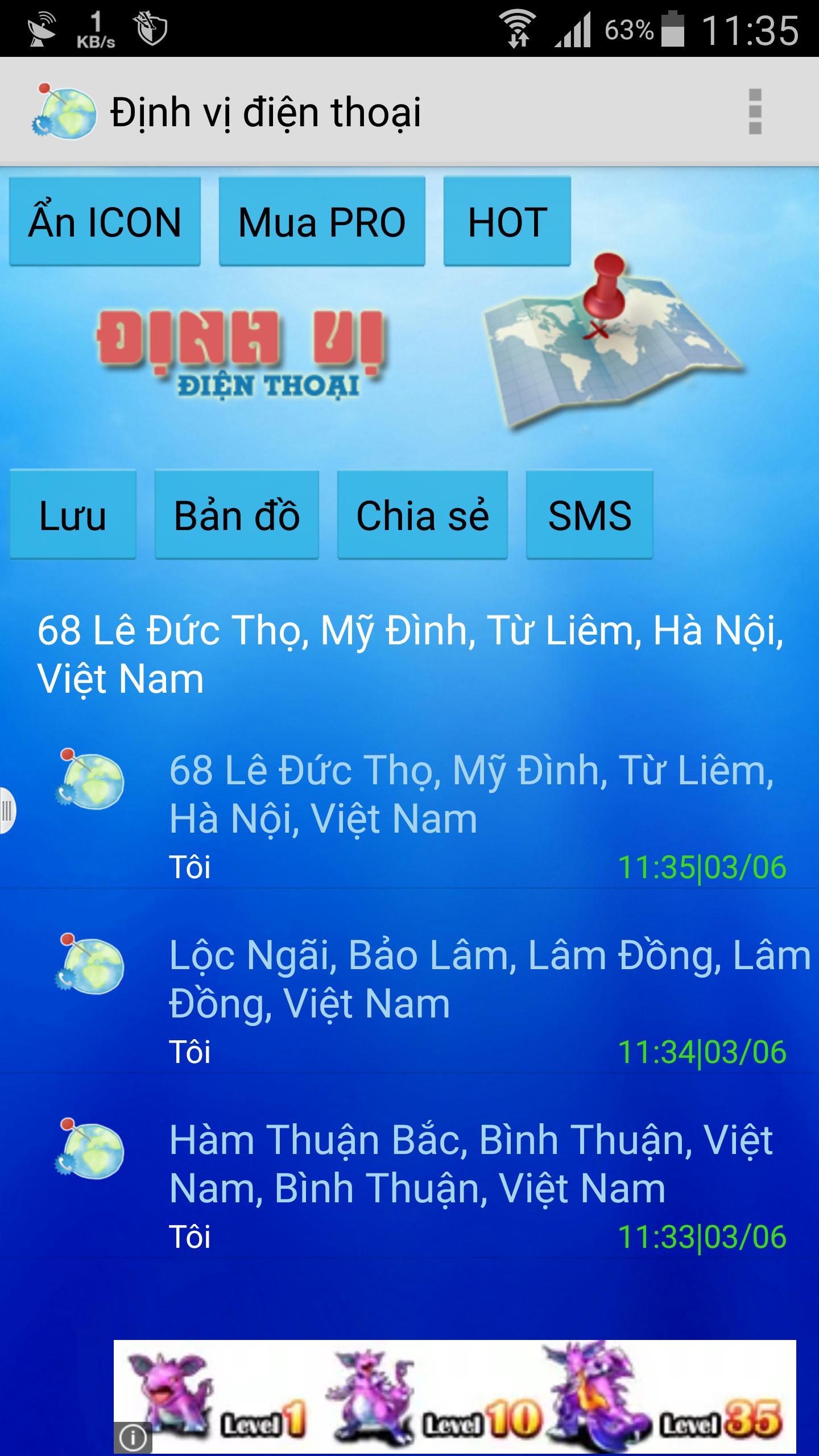 Dinh vi dien thoai | Giam sat