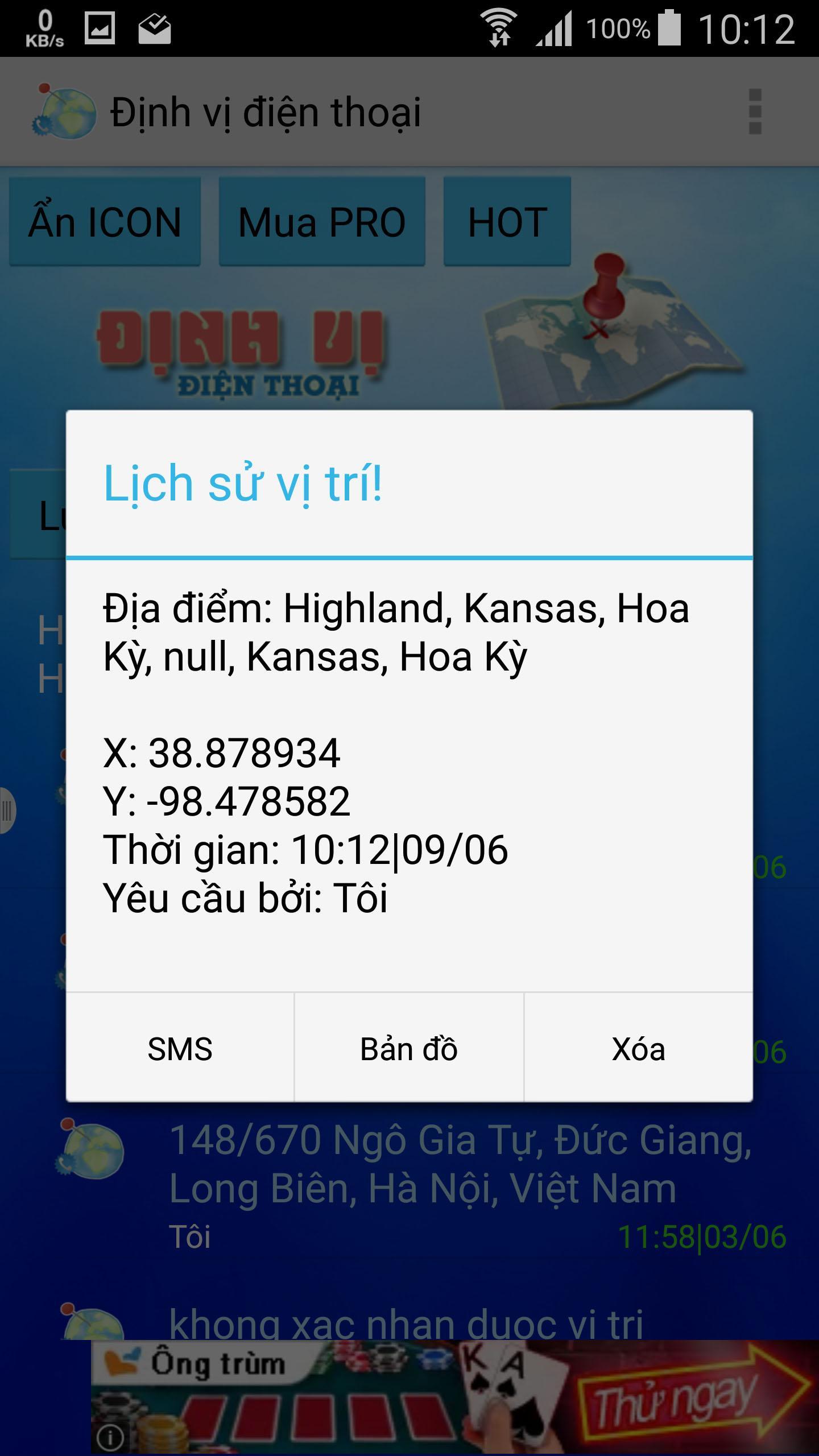 Dinh vi dien thoai | Giam sat