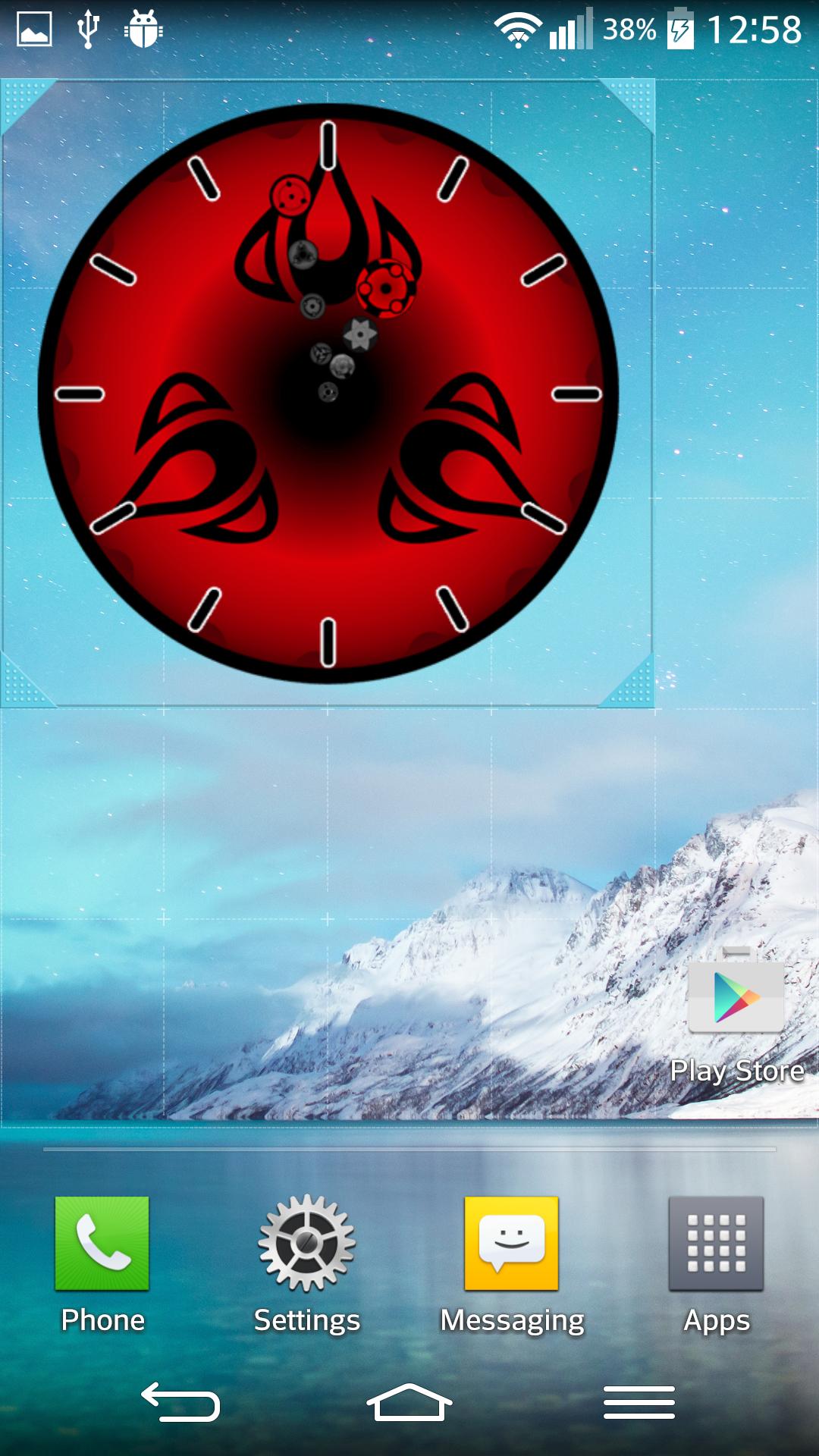 Sharingan Clock Widget