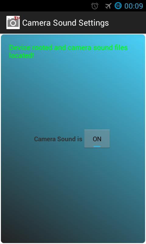 Camera Sound off! (root)