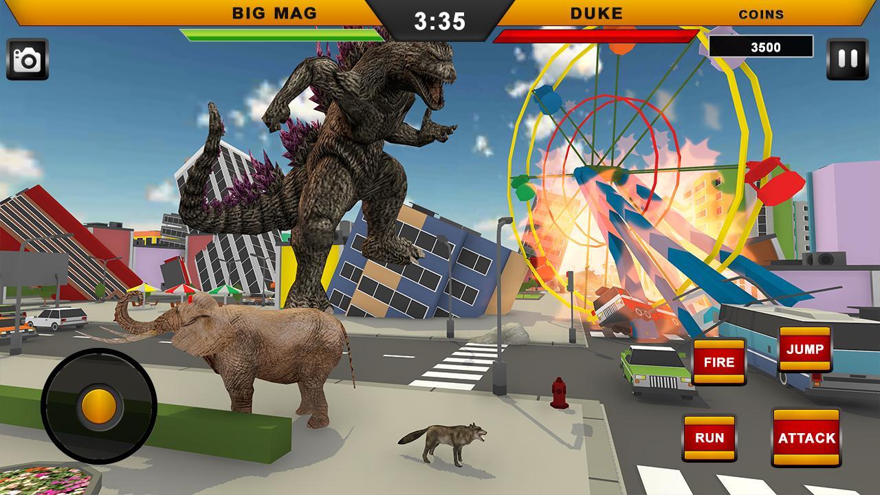 Monster Godzila : Hit And Smash City Attack