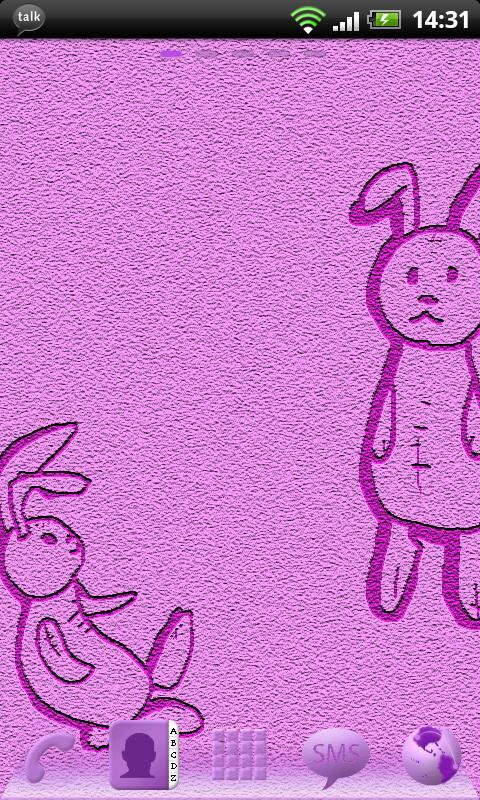 Rabbit Theme for GO Launcher