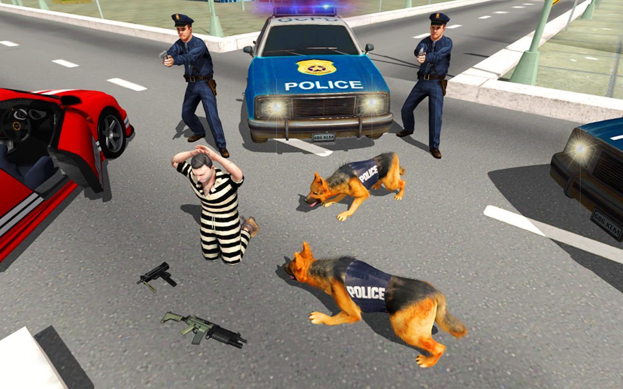 Police Dog Chase Simulator