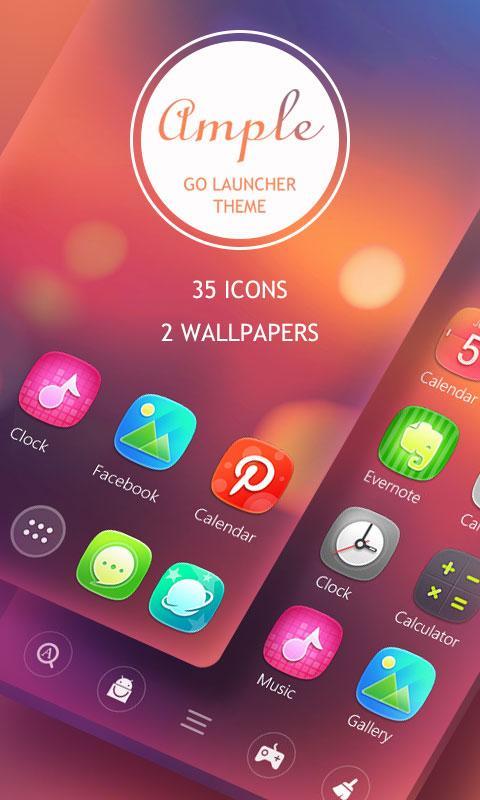 Ample GO Launcher Theme