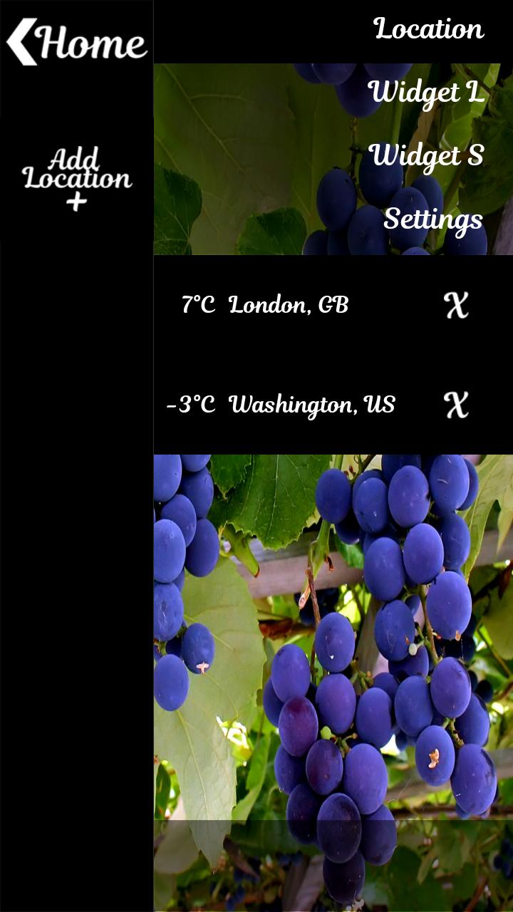 Grape Widget Clock Weather