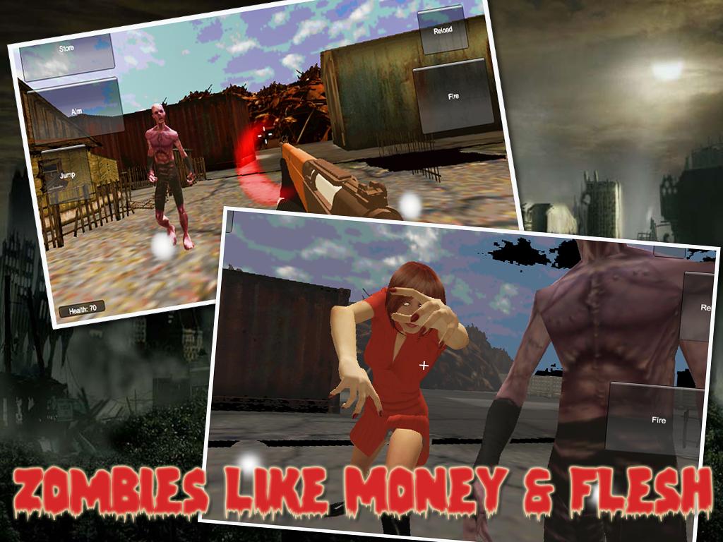 Zombie Shooter  For Dollars 3D