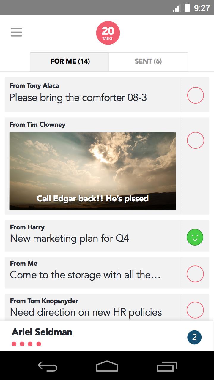 Sidebar Messaging for Managers