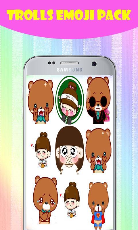 Trolls Emoji For Face