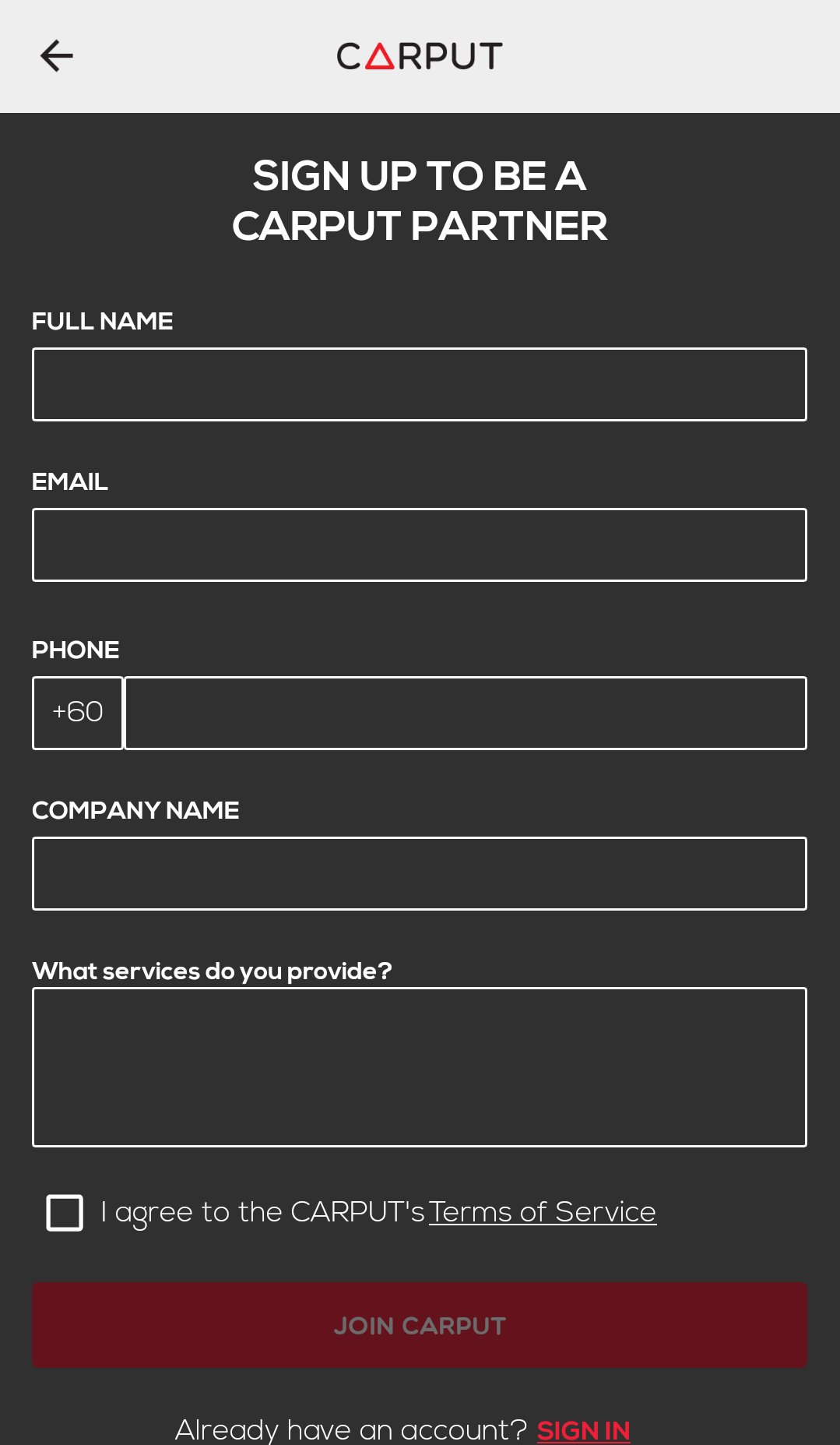 CARPUT (for roadside professio