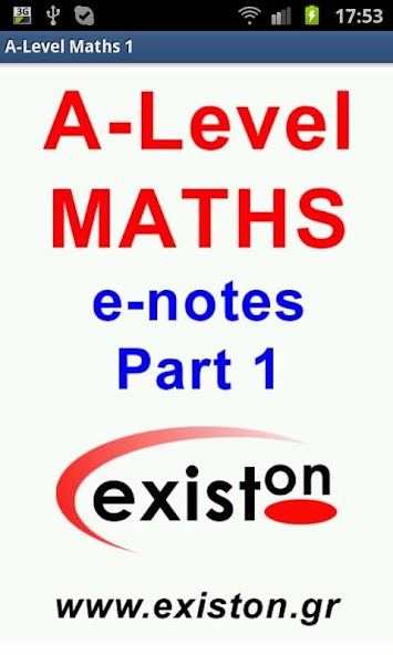A-Level Mathematics (Part 1)