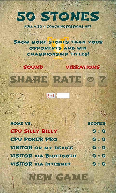 50 STONES brain game FREE