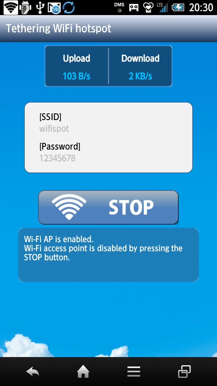 Easy Tethering  WiFi hotspot