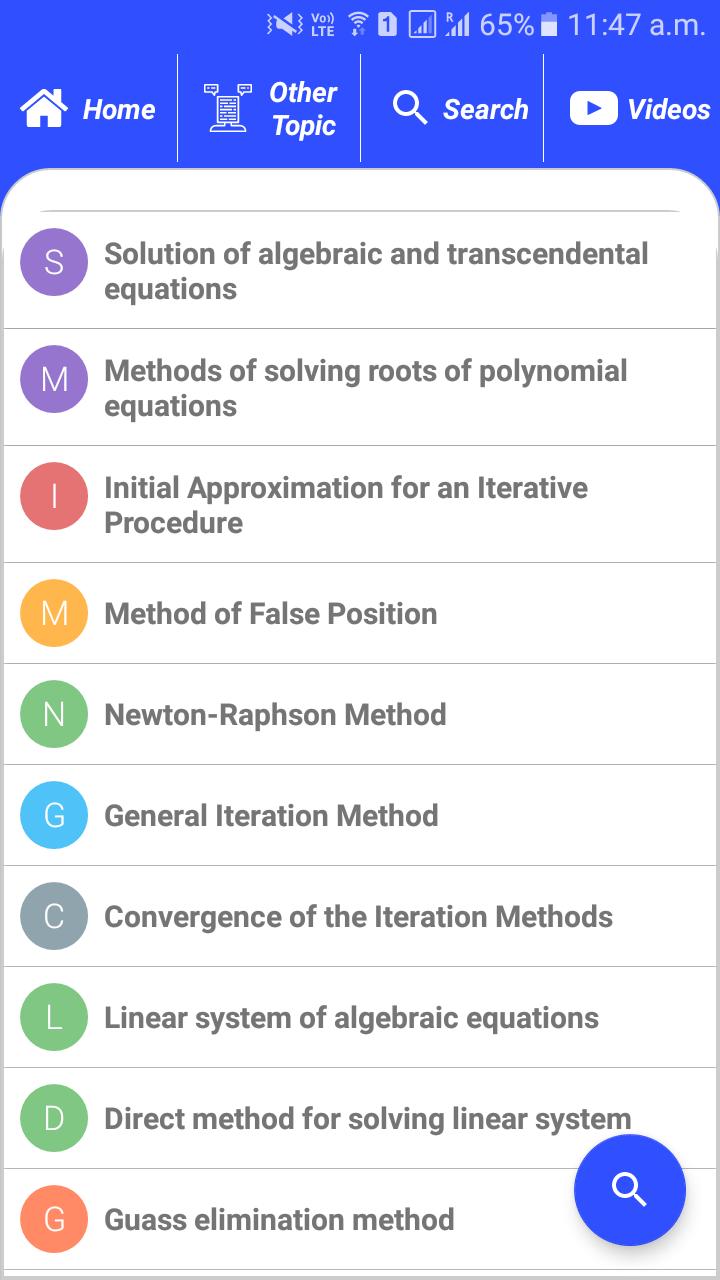 Numerical Methods & Analysis